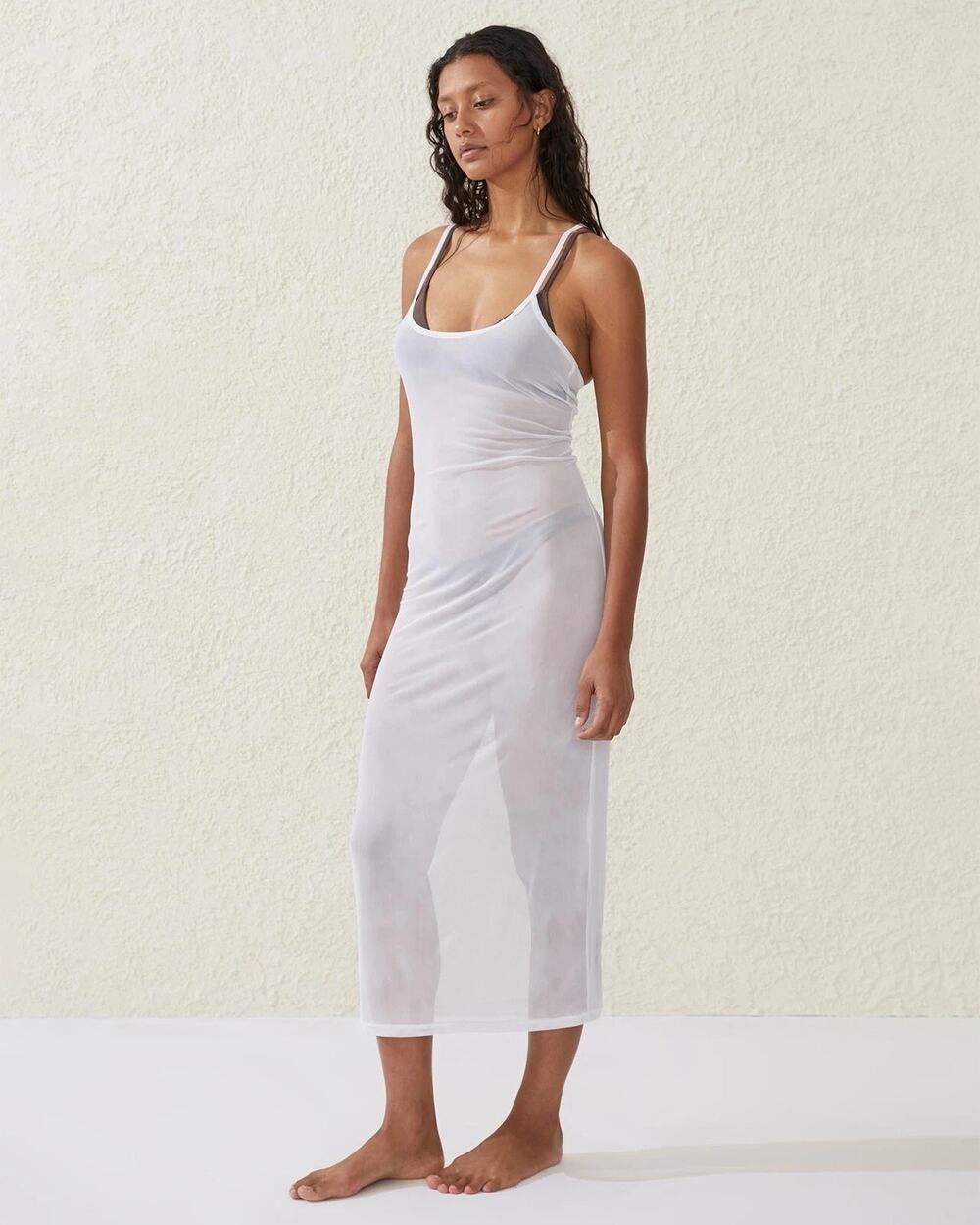 NWT* Cotton:On Body Sheer Mesh Swim Bathing Suit Cover Up Dress Women's Medium